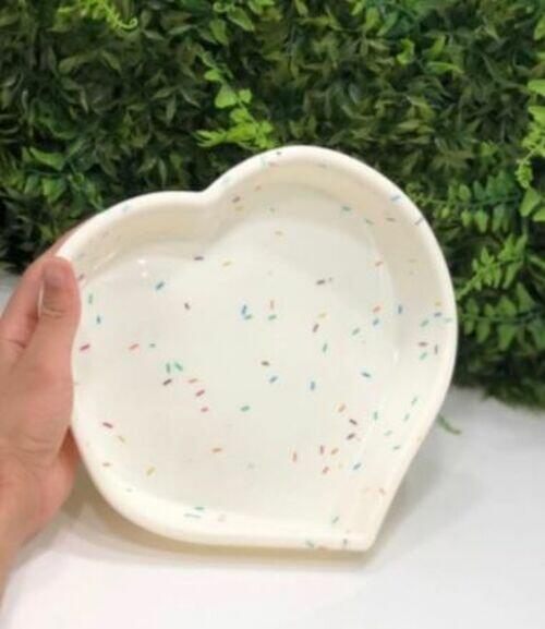 Forma de silicone bolo e pudim 25 cm de coração.
