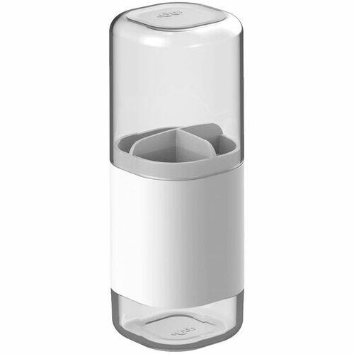 Suporte Porta Escova E Creme Dental Banheiro Branco - Ou