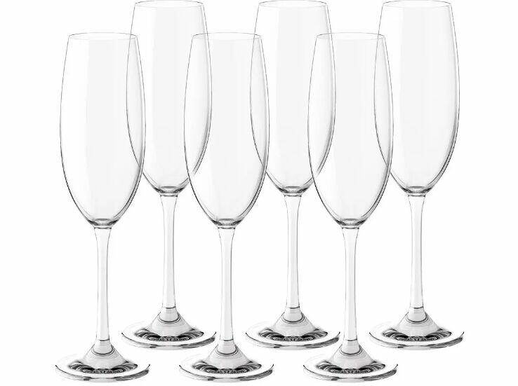 Jogo Com 6 Tacas Champagne Gastro 230ml Bohemia Cristal