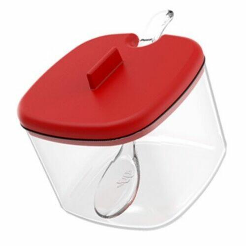 Açucareiro com colher Break Vermelho 200ml - Ou