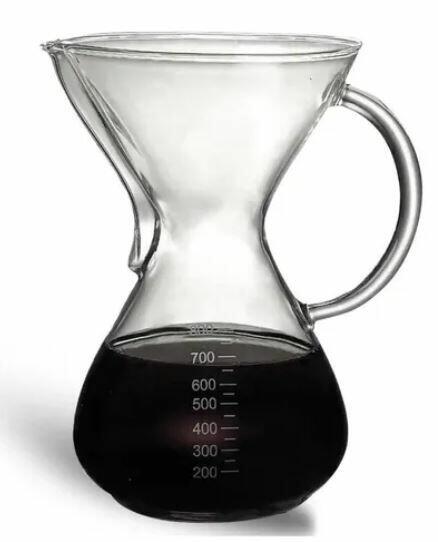 Jarra de café de vidro 800 ml