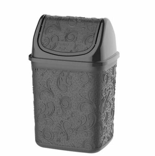 Lixeira Cesto de Lixo Basculante Renda Floral 4,5 litros