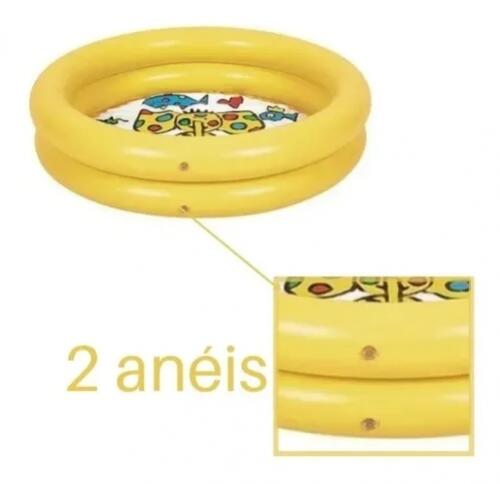 Piscina Inflável Infantil Amarela 46 Litros - Sun Way