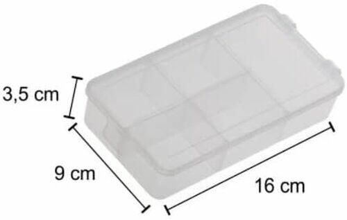 Organizador Box P 16x9x3,5 cm Cristal - Paramount