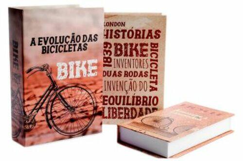 Trio livro fake caixa Evolução das bicicletas