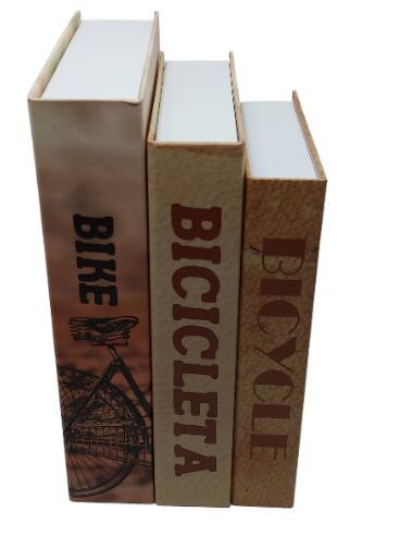 Trio livro fake caixa Evolução das bicicletas