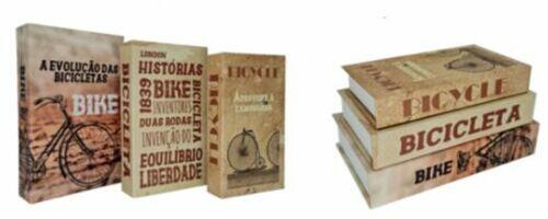 Trio livro fake caixa Evolução das bicicletas