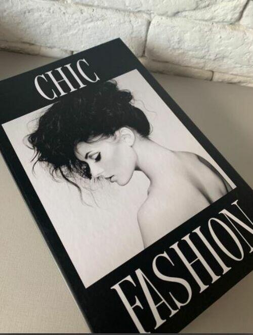 Kit 3 Caixas Livros Fake Falso Fashion Branco/preto