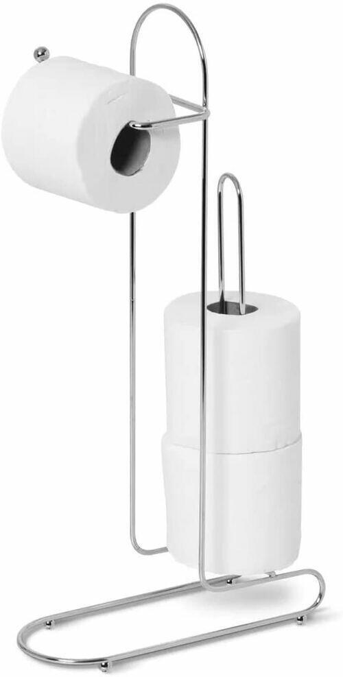 Suporte Papel Higiênico Cromado Premium de Chão - Niquelart