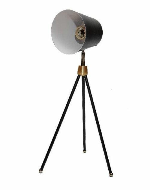Luminária de mesa articulada retrô - Preto
