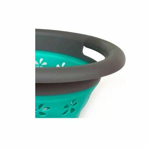Cesto De Roupa Dobrável Flexível 17l Casambiente Lavanderia