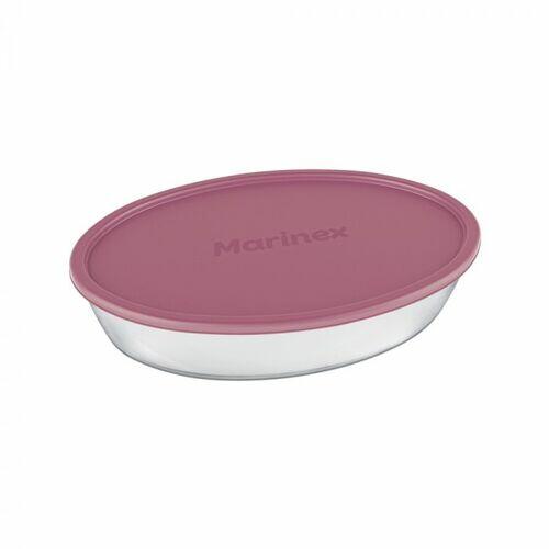 Assadeira Oval 1,6L com tampa plástica - Marinex
