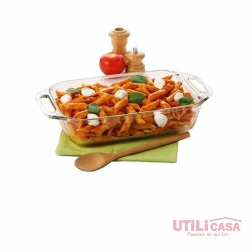 Assadeira retangular de vidro 2,1 litros - Marinex