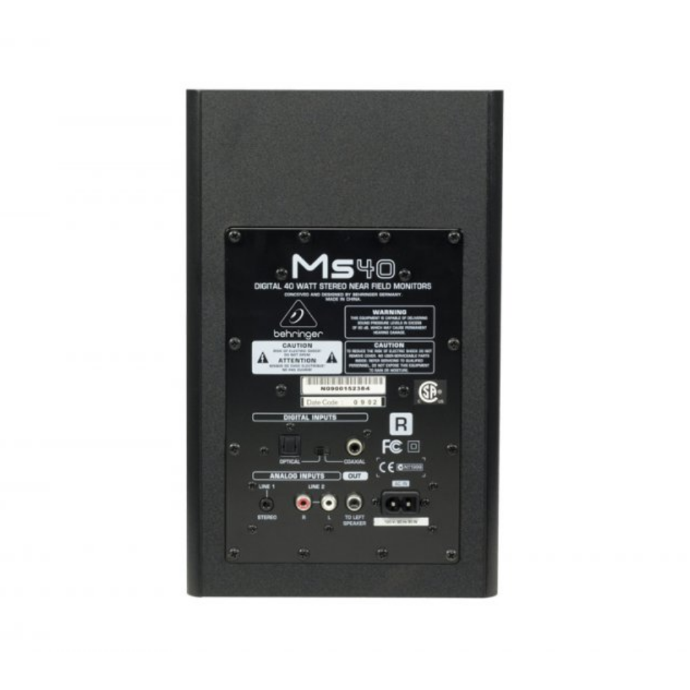 Monitor de Referência MS40 Ativo 2 Vias 40W BEHRINGER - R$3.545,00