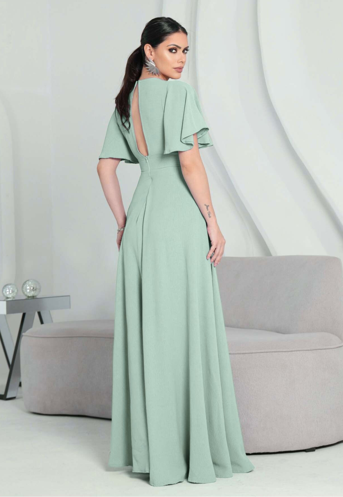 Festa Traje Verde Menta Vestido Verde Menta Vestido Madrinha Manha