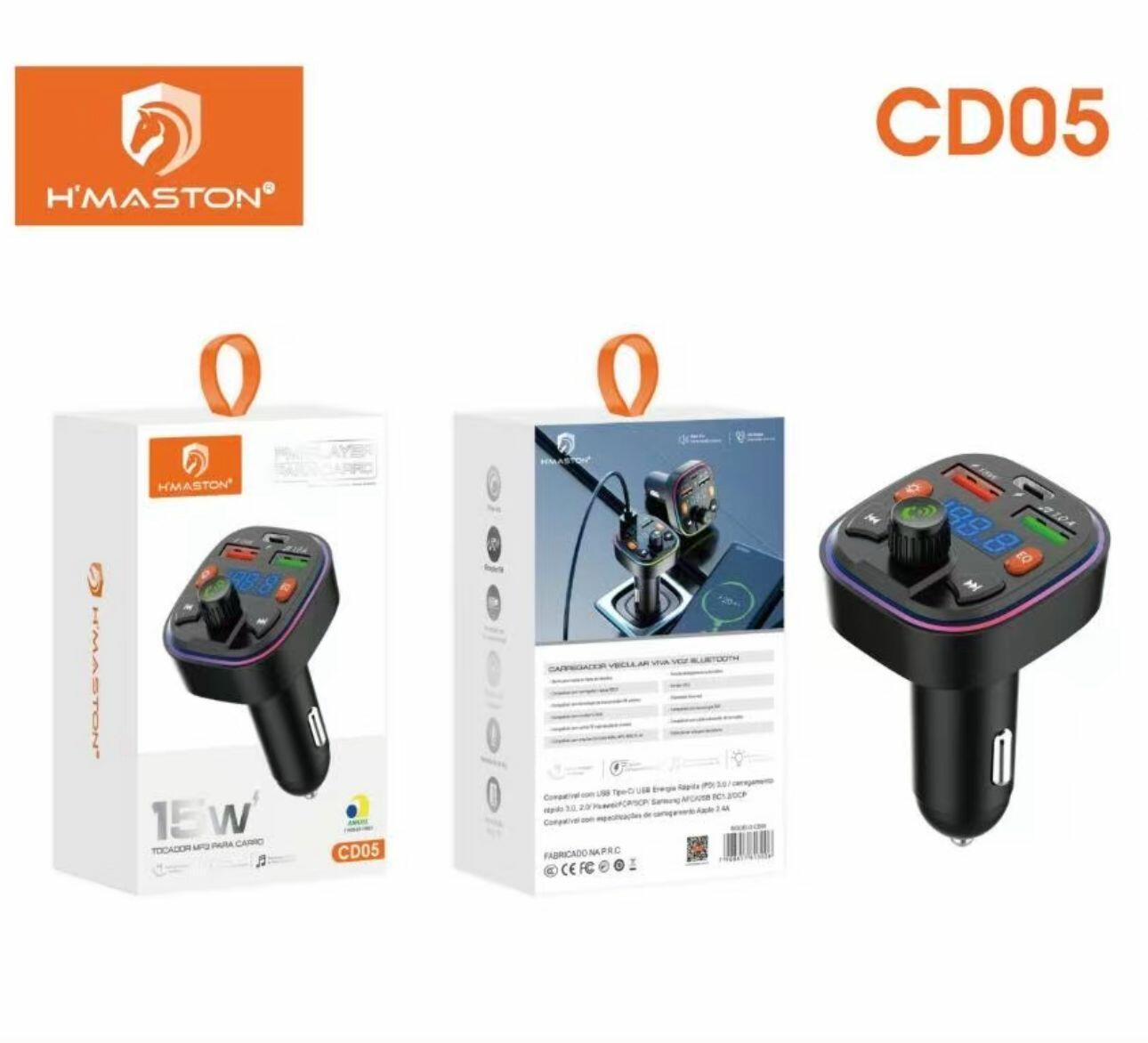 Comprar Transmissor Carregador Usb P/ Carro Mp3 Fm Bluetooth Sem Fio -  R$23,00