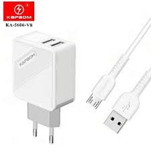 Carregador Kapbom v8/Ios/tipoC - 2 USB 5.1