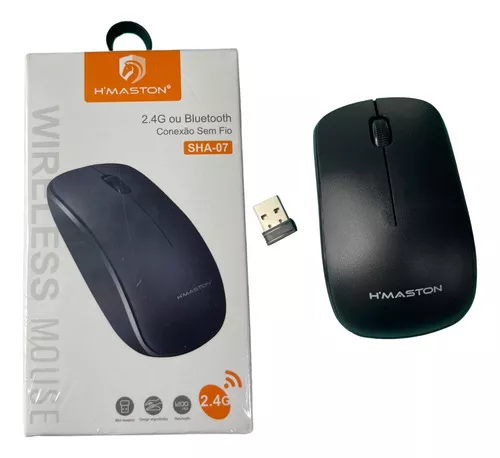 Comprar Mouse Sem Fio H'maston Sha-07 Cor Preto - R$18,00