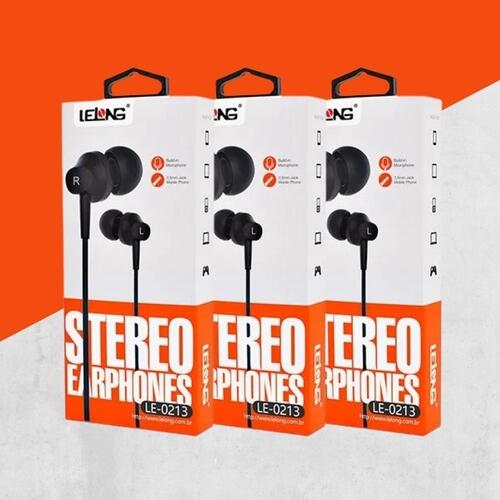 Fone De Ouvido Preto Original Lelong LE-0213