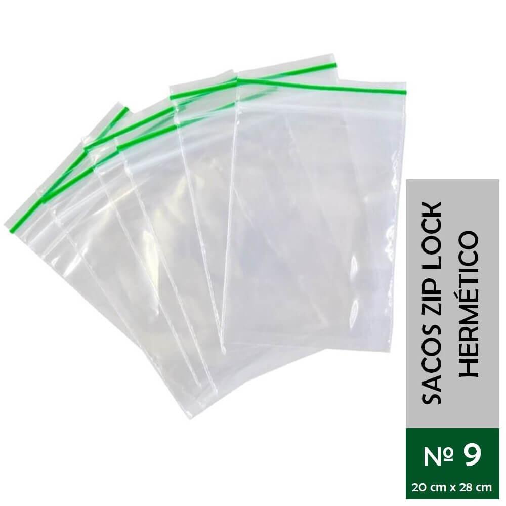 Saco Zip Lock N 9 20x28cm com 10 Unidades - Vabene