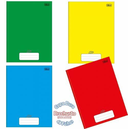 Caderno Brochurao Universitario D+ Liso Capa Dura 48 Folhas - Tilibra