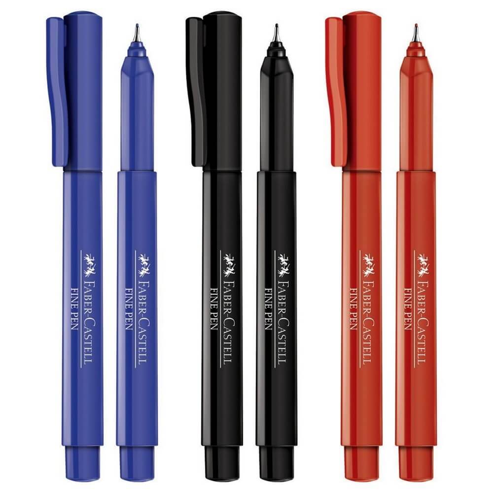 000000000 Color Caneta Fine Pen Colors 0.4mm - Faber-Castell