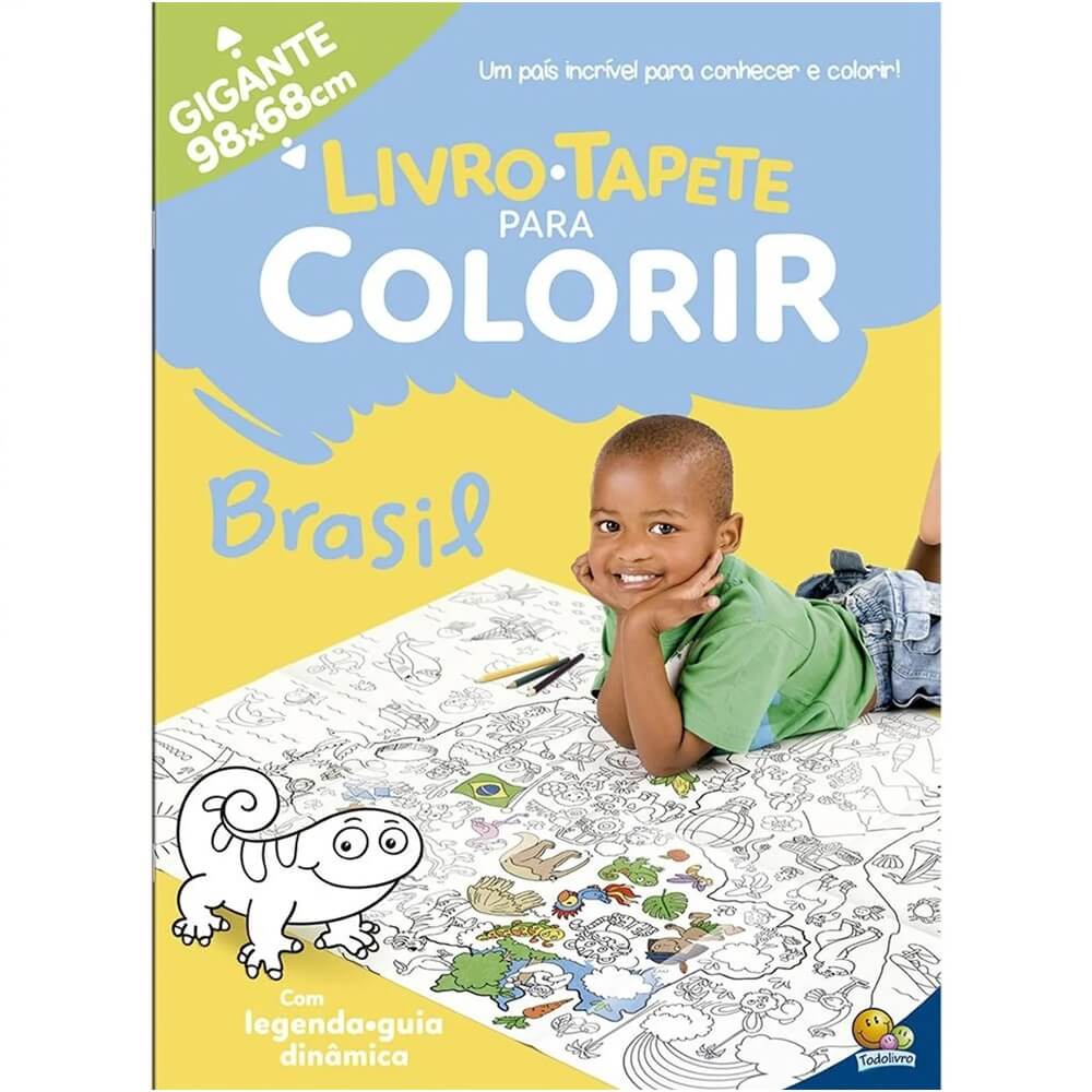 Livro-Tapete para Colorir Gigante Brasil 98 cm x 68 cm - Editora Todolivro