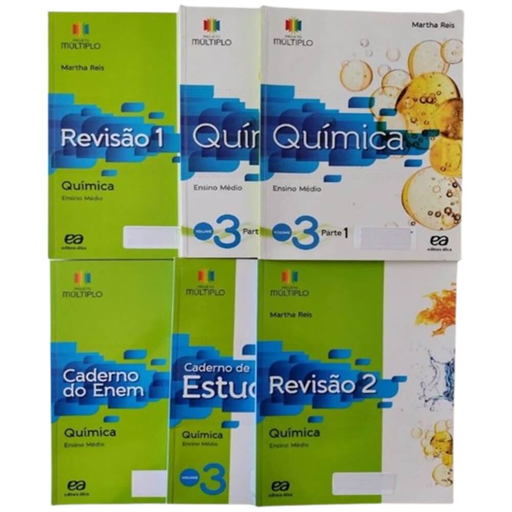 Projeto Multiplo - Qúimica - Volume 3 - Editora Atica - R$249,30