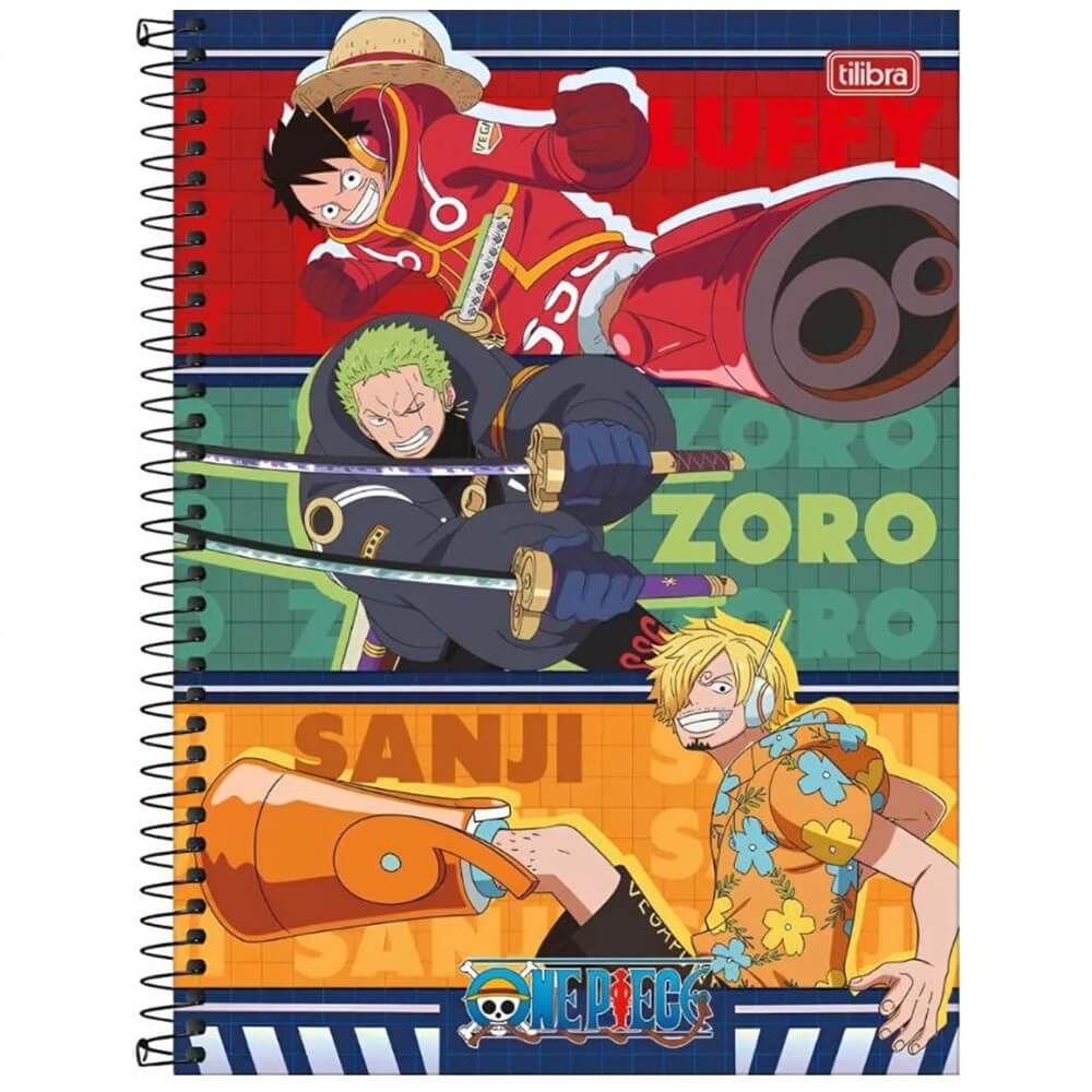 Caderno Universitario Connect One Piece 10 Materias Capa Dura Espiral ...