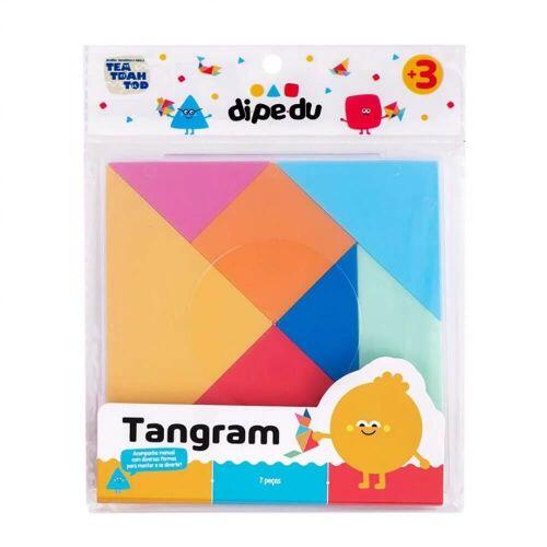 Tangram Colorido Plastico Dipedu com 7 Pecas - BRW - a partir de R