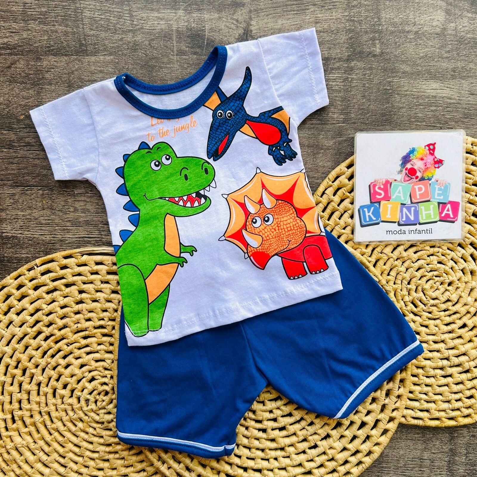 Comprar Roupa de Bebê Camiseta e Short Dinossauro (Ref: 867)