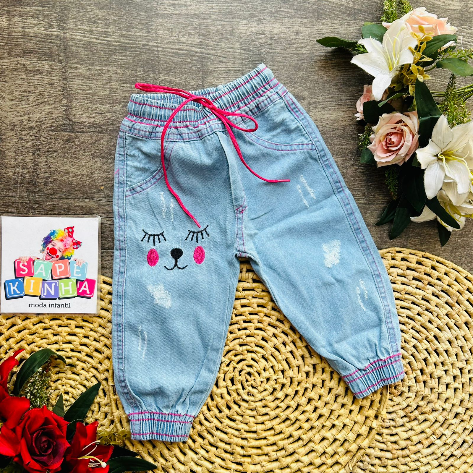 Jeans CalÃ§a Saruel Infantil Feminina Comprar Calça Jogger Jeans