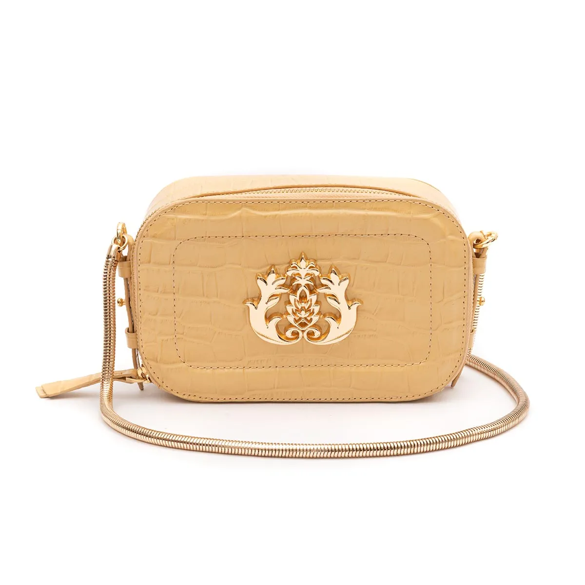 Bolsa Dance Em Couro Maxi Croco Citrino Isla - a partir de R$1.424,05