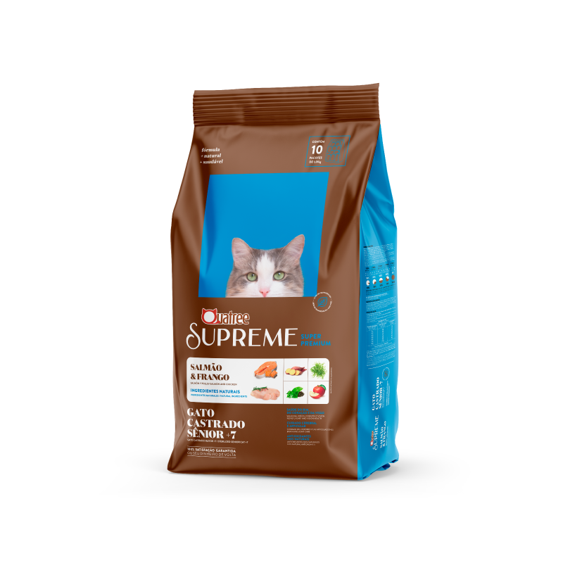 Comprar Quatree Supreme Gatos Castrado Senior +7 - 10.1KG - a