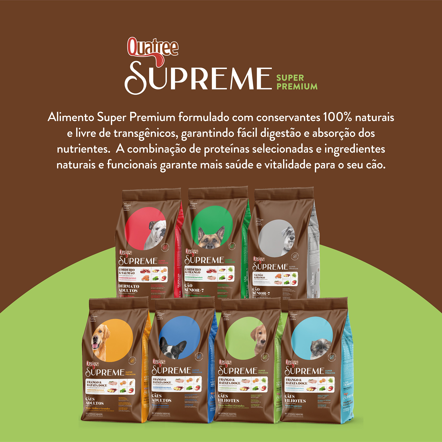 Comprar Ração Quatree Supreme para Cães Filhotes de Raças Grandes