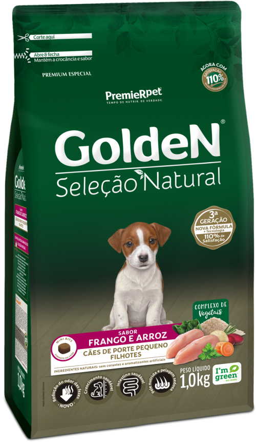 Comprar Ração Golden Seleção Natural Mini Bits para Cães Filhotes