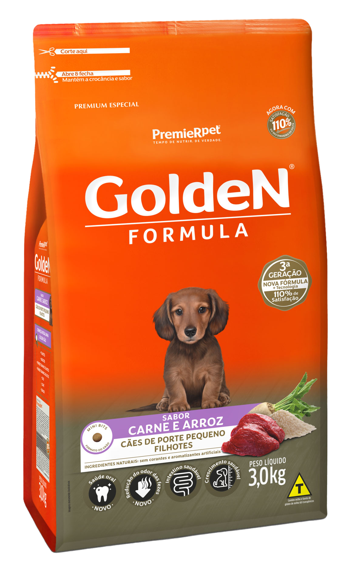 Comprar Ração Golden Fórmula Mini Bits para Cães Filhotes de Porte