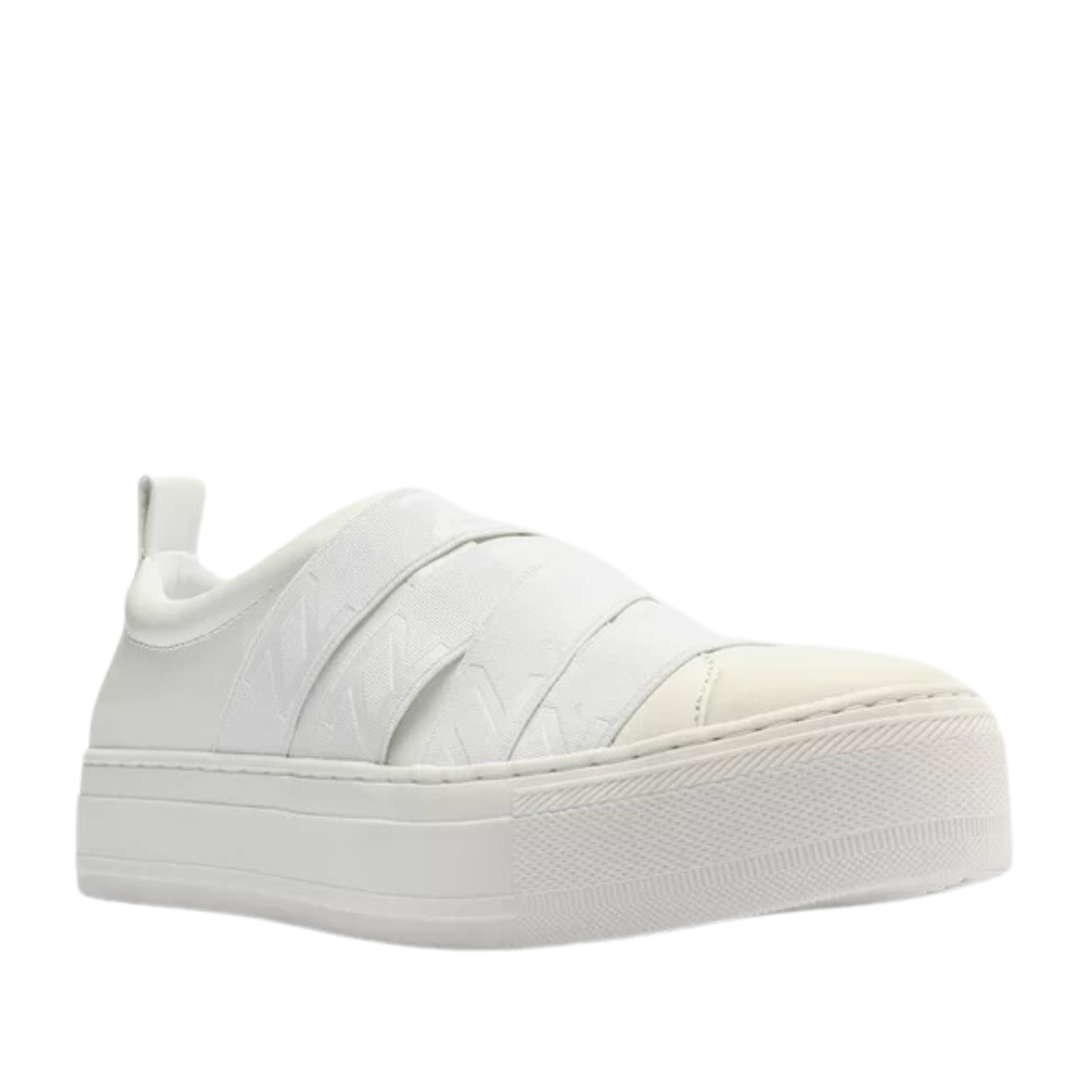 Tenis Feminino Slip On Couro Flatform Elásticos Arezzo Branco 39