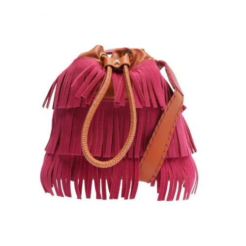 Comprar Bolsa Média Feminina Bucket Gonzalo Franja Anacapri