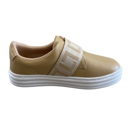 Comprar Tenis Luz Da Lua Feminino Monograma Mocca Amendoa Moda Couro
