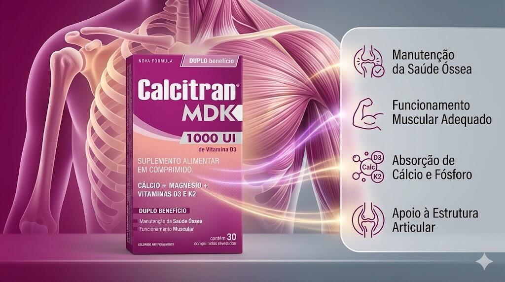 Comprar Calcitran MDK 30 comprimidos - R$42,40