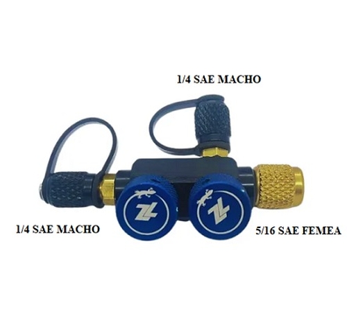 Comprar VÁLVULA ZL 6.0 PRETA (5/16 FÊMEA x 1/4 MACHO x 1/4 MACHO