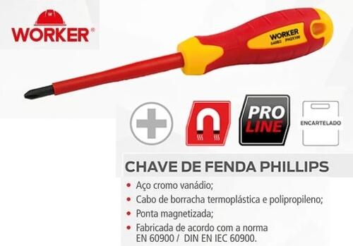 ほたる Comprar CHAVE PHILLIPS PH-0 x 60mm VDE 1000 VOLTS PROFISSIONAL