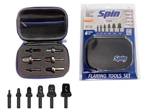 Comprar SPIN FLANGEADOR TUBOS 1/4 A 7/8 KIT C/ 6 BROCAS SPIN F6000