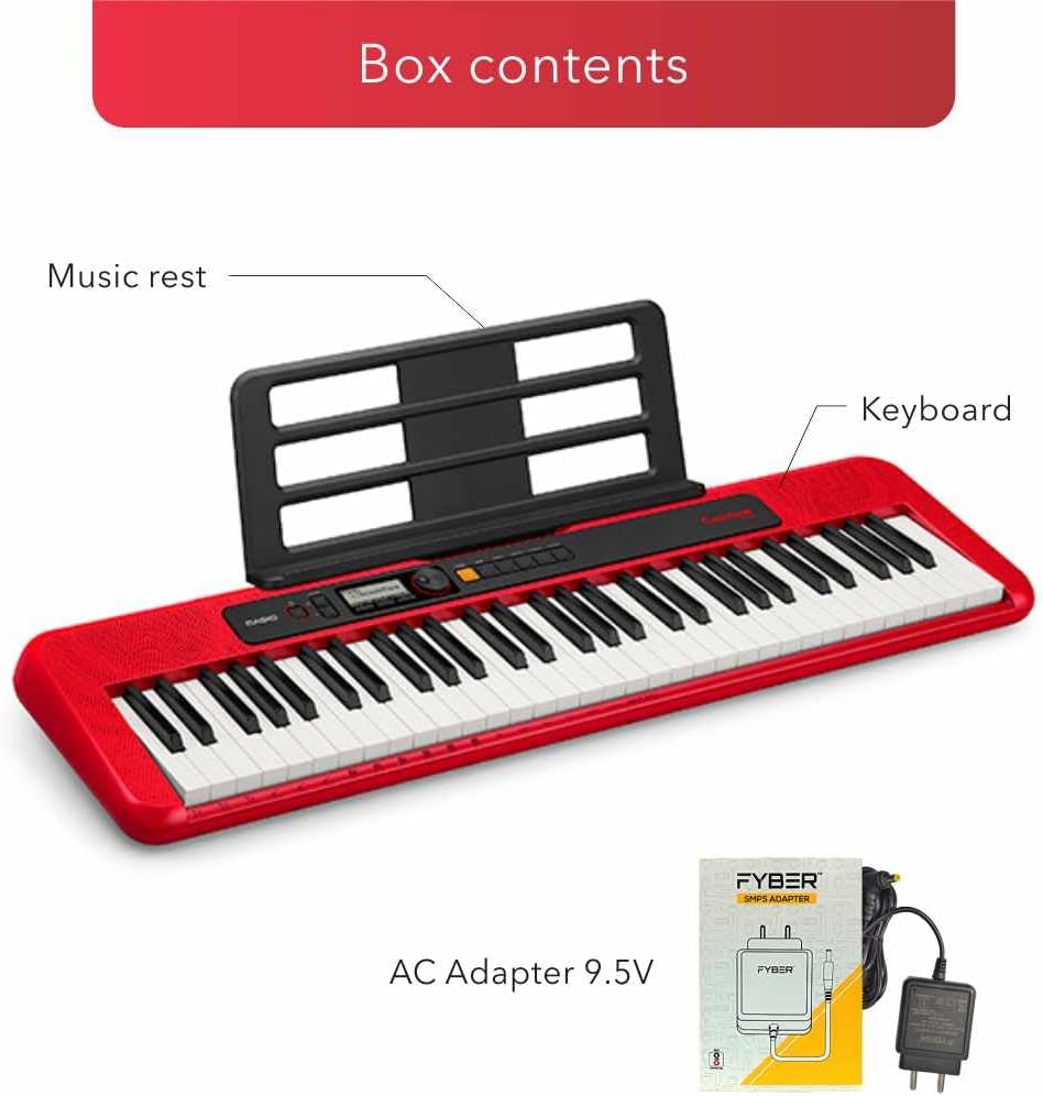 Comprar Teclado Musical Casio Casiotone CT-S200RDC2 Vermelho