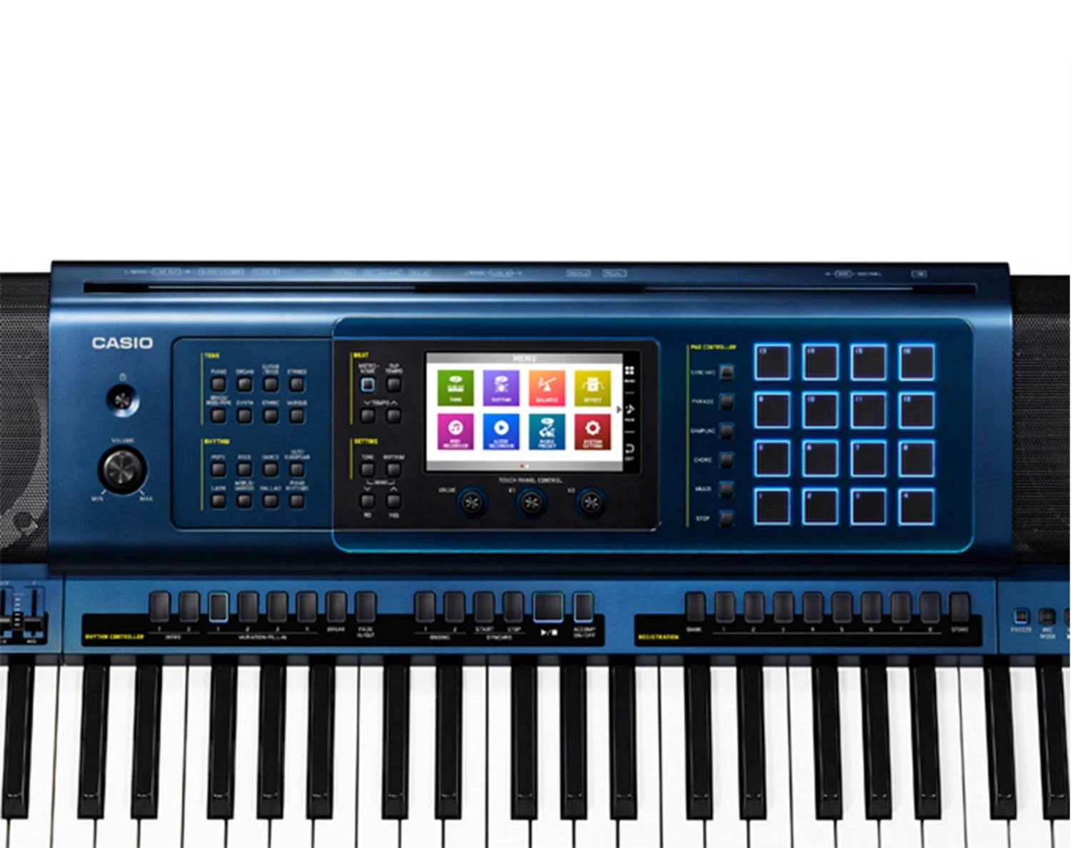 Comprar Teclado Musical Casio MZ-X500K2-BR Arranjador Digital Azul