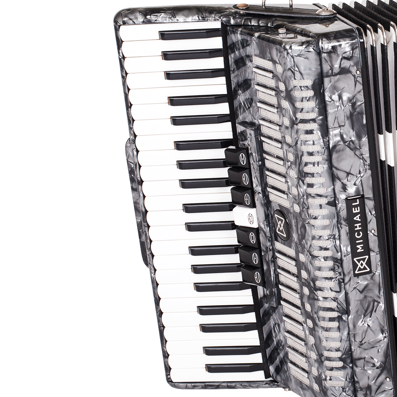 Acordeon Michael ACM12007N PBK 120 Baixos - Som Potente - a partir
