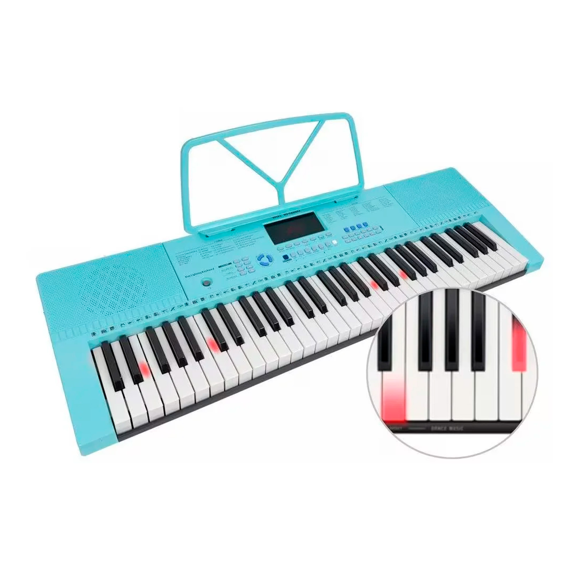 Comprar Teclado musical Key Ligth azul MXT modelo: M-T3260 - a