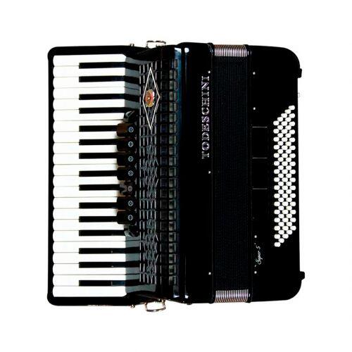 Acordeon Todeschini YW870 Preto 37 Teclas e 80 Baixos