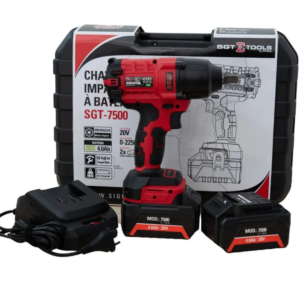 Chave De Impacto 1/2 A Bateria 620 Nm - Sigma Tools - R$1.589,90